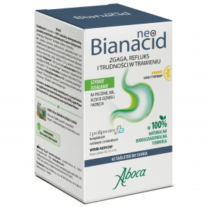 Aboca NeoBianacid Nadkwaśność i Refluks, tabletki do ssania, 45 szt. - zdjęcie produktu