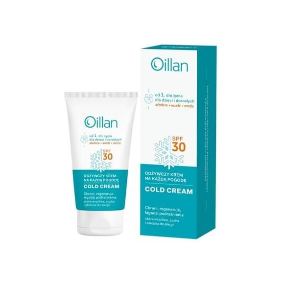 Oillan Cold Cream, krem odżywczy na każdą pogodę, SPF 30, 50 ml Oillan Cold Cream, krem odżywczy na każdą pogodę, SPF 30, 50 ml - zdjęcie produktu
