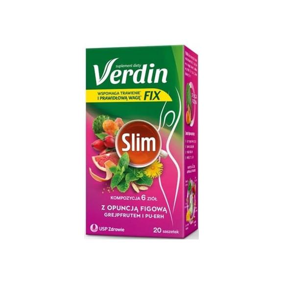 Verdin Fix Slim, saszetki, 20 szt. Verdin Fix Slim, saszetki, 20 szt. - zdjęcie produktu