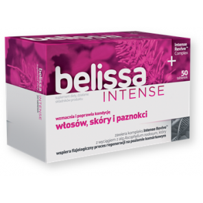 Belissa Intense, tabletki na włosy, skórę i paznokcie, 50 szt. - zdjęcie produktu