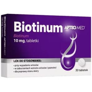 Apteo Med Biotinum 10 mg, tabletki, 30 szt. - zdjęcie produktu
