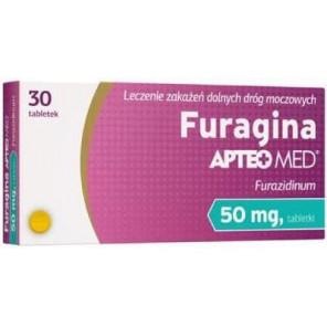 Apteo Med Furagina 50 mg, tabletki, 30 szt. - zdjęcie produktu