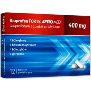Apteo Med Ibuprofen 400 mg, tabletki powlekane, 12 szt. - zdjęcie produktu