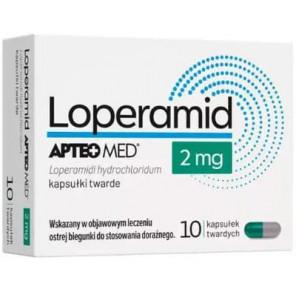 Apteo Med Loperamid 2 mg, kapsułki twarde, 10 szt. - zdjęcie produktu