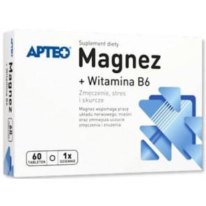 Apteo Magnez + Witamina B6, tabletki, 60 szt. - zdjęcie produktu