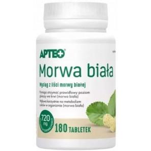 Apteo Morwa biała, tabletki, 180 szt. - zdjęcie produktu