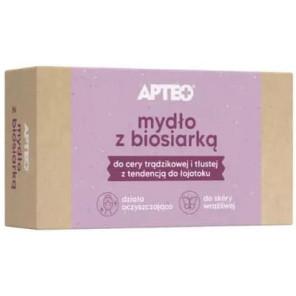 Apteo, mydło z biosiarką, 100 g - zdjęcie produktu