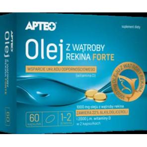 Apteo Olej z wątroby rekina Forte, kapsułki, 60 szt. - zdjęcie produktu
