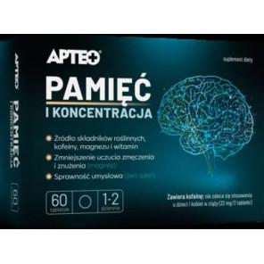 Apteo Pamięć i koncentracja, tabletki, 60 szt. - zdjęcie produktu