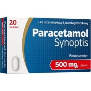 Apteo Paracetamol Synoptis 500 mg, tabletki, 20 szt. - zdjęcie produktu