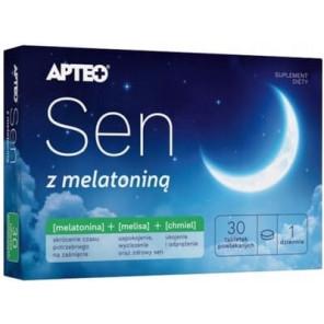 Apteo Sen z melatoniną, tabletki, 30 szt. - zdjęcie produktu
