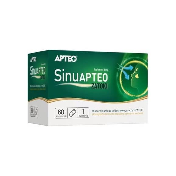 Apteo SinuApteo Zatoki, kapsułki, 60 szt. Apteo SinuApteo Zatoki, kapsułki, 60 szt. - zdjęcie produktu