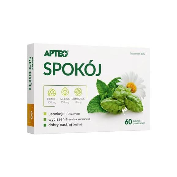 Apteo Spokój, tabletki, 60 szt. Apteo Spokój, tabletki, 60 szt. - zdjęcie produktu