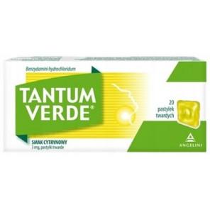 Tantum Verde, smak cytrynowy, pastylki twarde, 20 szt. - zdjęcie produktu