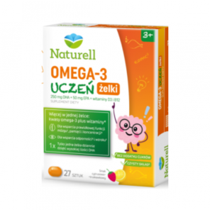 Naturell Omega 3 Uczeń, żelki, 27 szt. - zdjęcie produktu