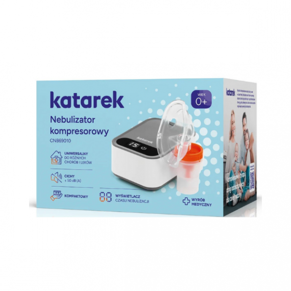 Katarek CNB69010, nebulizator kompresorowy, 1 szt. Katarek CNB69010, nebulizator kompresorowy, 1 szt. - zdjęcie produktu