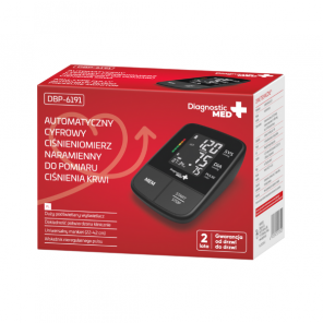 Diagnostic Med+ DBP-6191, automatyczny cyfrowy ciśnieniomierz naramienny, 1 szt. - zdjęcie produktu