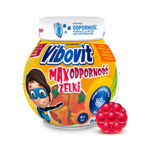 Vibovit Max Odporność Żelki, dla dzieci od 4 lat, smak czarnego bzu, 50 szt. - zdjęcie produktu