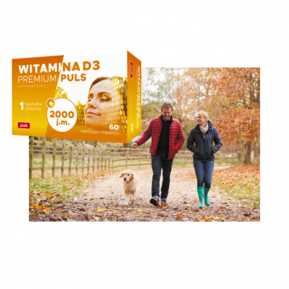 Witamina D3 Premium PULS 2000 j.m., kapsułki, 60 szt. - zdjęcie produktu