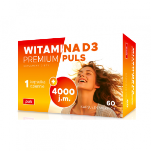 Witamina D3 Premium PULS 4000 j.m., kapsułki, 60 szt. - zdjęcie produktu