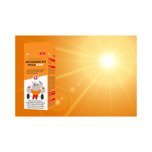 Witamina D3 PULS Kids, krople, 10 ml - zdjęcie produktu