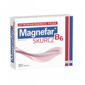 Magnefar B6 Skurcz, tabletki, 30 szt. - zdjęcie produktu