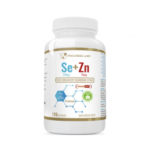 Progress Labs Se+Zn+ Prebiotyk, kapsułki, 120 szt. - zdjęcie produktu