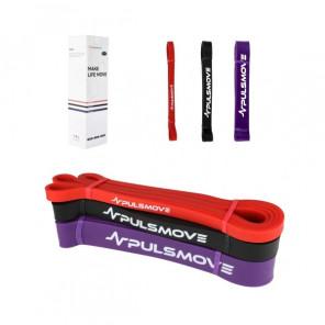 PULSMOVE Zestaw 3 taśm oporowych do ćwiczeń, fizjoterapii - zdjęcie produktu