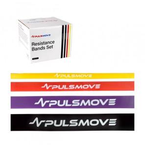 PULSMOVE Zestaw 4 taśm oporowych do ćwiczeń, fizjoterapii - zdjęcie produktu