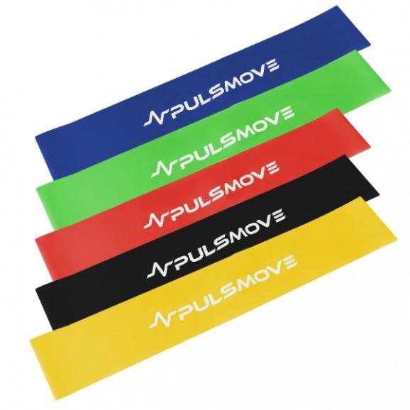 PULSMOVE Zestaw 5 taśm oporowych do fizjoterapii PULSMOVE Zestaw 5 taśm oporowych do fizjoterapii - zdjęcie produktu