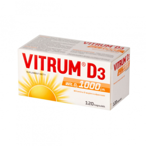Vitrum D3 1000 j.m., kapsułki, 120 szt. - zdjęcie produktu