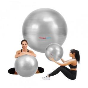 PULSMOVE Piłka rehabilitacyjna do siedzenia przy biurku. Piłka do masażu, treningów fitness Srebrna - zdjęcie produktu