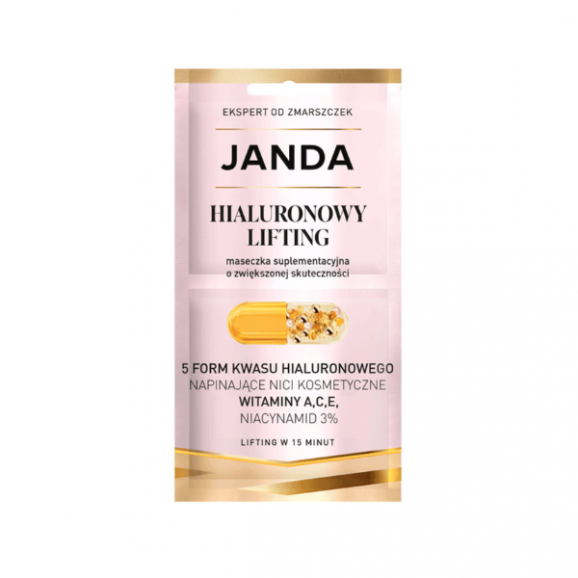 Janda Hialuronowy Lifting, maseczka do twarzy, 2 x 4 ml Janda Hialuronowy Lifting, maseczka do twarzy, 2 x 4 ml - zdjęcie produktu
