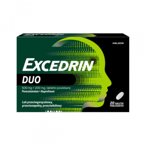 Excedrin Duo 200 mg + 500 mg, tabletki, 20 szt. - zdjęcie produktu