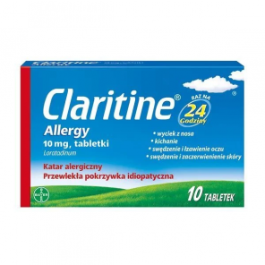 Claritine Allergy, 10 mg, tabletki, 10 szt. - zdjęcie produktu