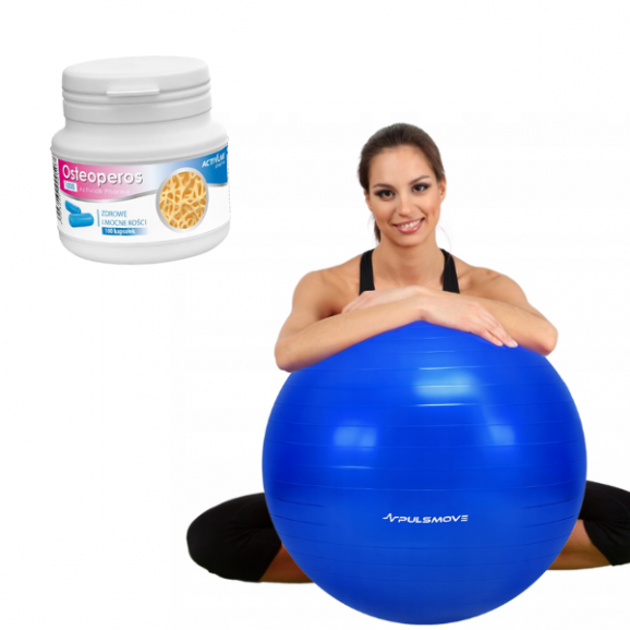 Zestaw PULSMOVE Piłka i ActivLab Osteoperos 1000, kapsułki 100 szt. Zestaw PULSMOVE Piłka i ActivLab Osteoperos 1000, kapsułki 100 szt. - zdjęcie produktu