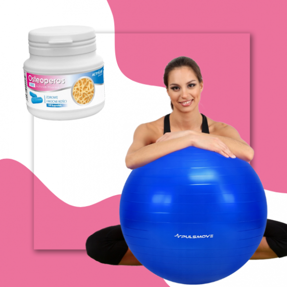 Zestaw PULSMOVE Piłka i ActivLab Osteoperos 1000, kapsułki 100 szt. Zestaw PULSMOVE Piłka i ActivLab Osteoperos 1000, kapsułki 100 szt. - zdjęcie produktu