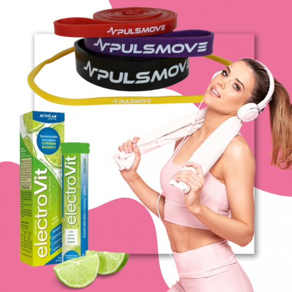 Zestaw PULSMOVE Taśmy 4 szt. i Activlab ElectroVit smak limonkowy, 20 tabl. - zdjęcie produktu