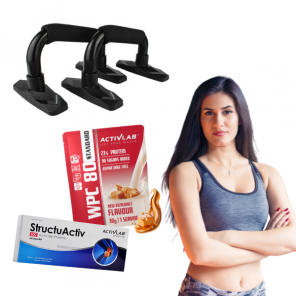 Zestaw PULSMOVE Paraletki do Pompek, ACTIVLAB Białko WPC 80 Standard Słony Karmel 30g, StructuActiv 500 ACTIVLAB 60 kaps. - zdjęcie produktu