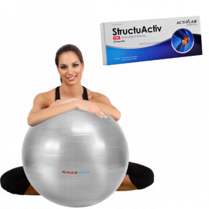 Zestaw PULSMOVE Piłka rehabilitacyjna do siedzenia, masażu + StructuActiv 500 Activlab Pharma, kapsułki, 60 szt. - zdjęcie produktu