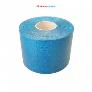 PULSMOVE Taśmy Kinezjologiczne Taśma do kinesiotapingu 5cmx5m niebieska - zdjęcie produktu