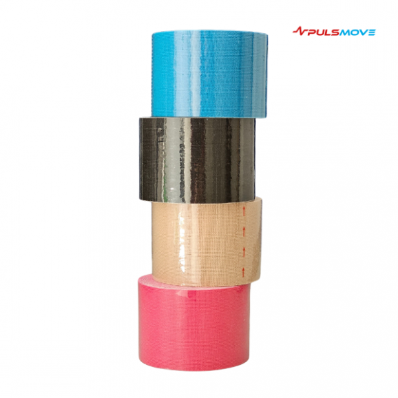 PULSMOVE Taśmy Kinezjologiczne Taśma do kinesiotapingu 5cmx5m Beżowa - zdjęcie produktu