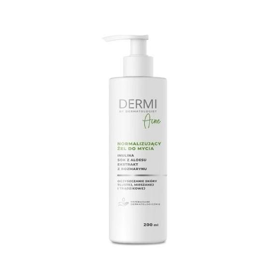 Dermi Acne, normalizujący żel do mycia, 200 ml Dermi Acne, normalizujący żel do mycia, 200 ml - zdjęcie produktu