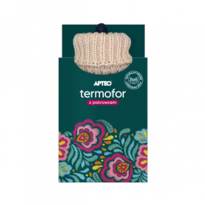Apteo, termofor z pokrowcem dzianinowym 2 litry, 1 szt. - zdjęcie produktu