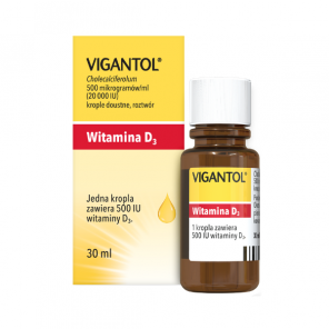 Vigantol 20 000IU, krople doustne, roztwór, 30 ml - zdjęcie produktu