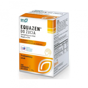 Equazen, smak truskawkowy, kapsułki do żucia, 240 szt. - zdjęcie produktu