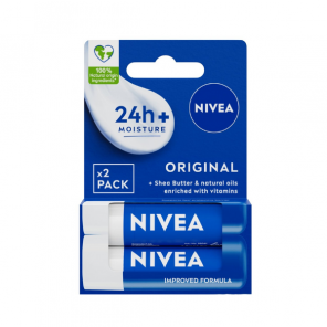 Nivea Original, pomadka do ust, Duopack, 2 x 4,8 g - zdjęcie produktu