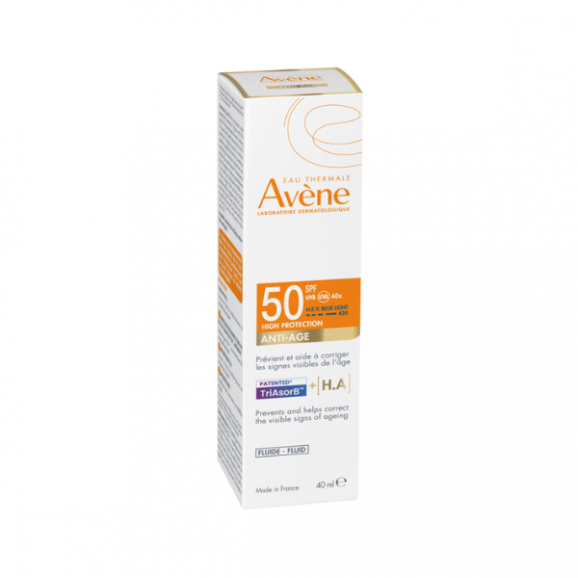 Avene Eau Thermale, fluid ochronny Anti-Age, SPF 50, 40 ml - zdjęcie produktu