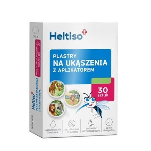 Heltiso, plastry na ukąszenia z aplikatorem, 30 szt.