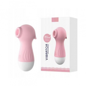 Wibrator Ssący Pingwinek Różowy, Idealny Wibrator dla Par. Intensywny masażer, 1 szt. - zdjęcie produktu